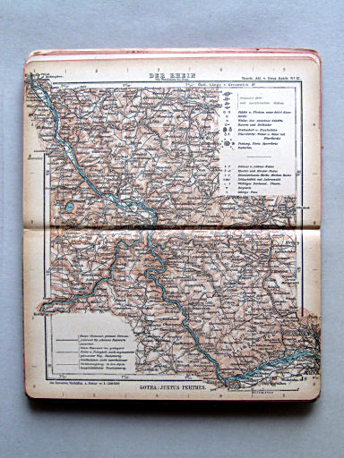 Taschen-Atlas vom Deutschen Reich (1922)
12. Der Rhein von Wiesbaden bis Bonn