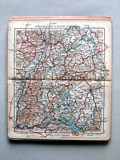 Taschen-Atlas vom Deutschen Reich (1922)
21. Württemberg u. Baden