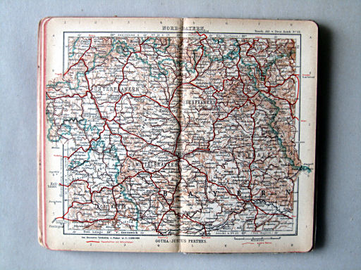 Taschen-Atlas vom Deutschen Reich (1922)
22. Nord-Bayern