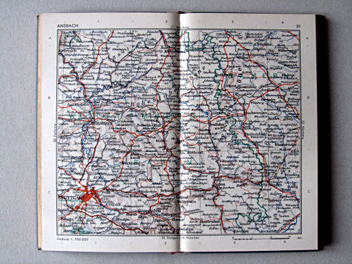 Taschenatlas von Deutschland, 1952
31. Ansbach