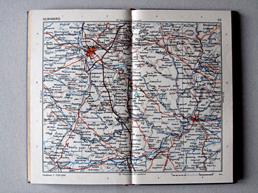 Taschenatlas von Deutschland, 1952
32. Nürnberg