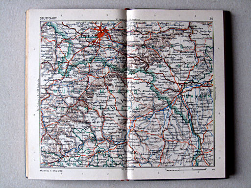 Taschenatlas von Deutschland, 1952
35. Stuttgart