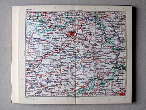 Taschenatlas von Deutschland, 1952
15. Bielefeld