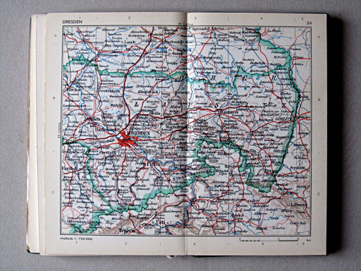 Taschenatlas von Deutschland, 1952
24. Dresden