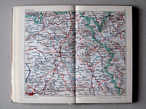 Taschenatlas von Deutschland, 1952
28. Bayreuth