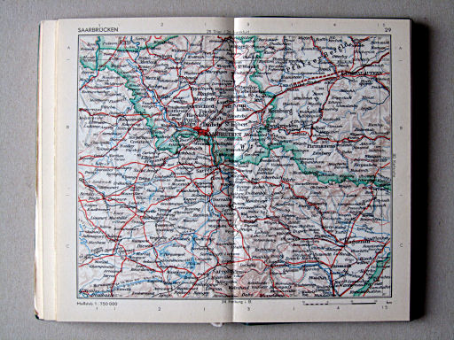 Taschenatlas von Deutschland, 1952
29. Saarbrücken