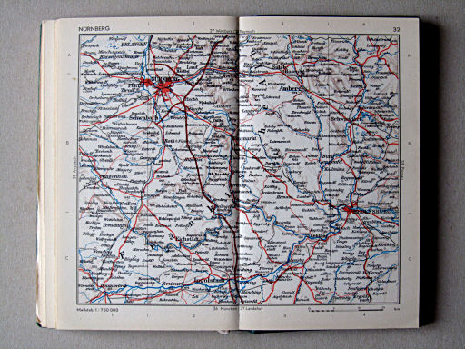 Taschenatlas von Deutschland, 1952
32. Nürnberg