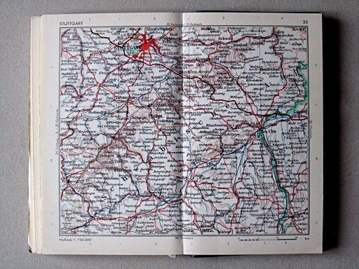 Taschenatlas von Deutschland, 1952
35. Stuttgart