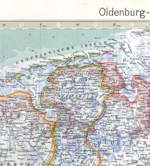 Stielers Hand-Atlas, 1925/26
10. Oldenburg-Hannover-Westfalen