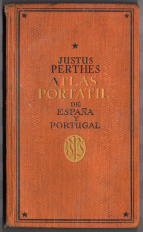 Perthes Atlas portátil de España y Portugal (1938)
Voorkant band / Front cover