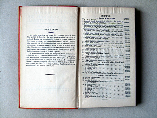 Perthes Atlas portátil de Espanha e Portugal (1938)
Voorwoord, inhoudsopgave / Preface, table of contents