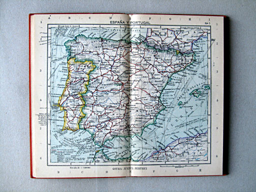 Perthes Atlas portátil de Espanha e Portugal (1938)
1. España y Portugal