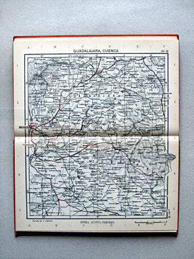 Perthes Atlas portátil de Espanha e Portugal (1938)
12. Guadalajara, Cuenca