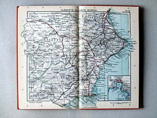 Perthes Atlas portátil de Espanha e Portugal (1938)
16. Albacete, Alicante, Murcia