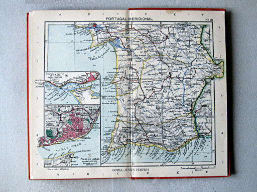 Perthes Atlas portátil de Espanha e Portugal (1938)
25. Portugal Meridional