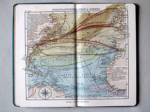 Justus Perthes' See-Atlas (1914)
8. Nordatlantischer Ocean im Sommer