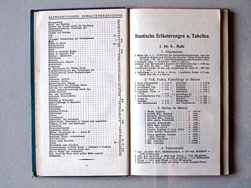 Justus Perthes See-Atlas (1925)
Overzicht tabellen / Overview of tables