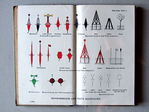 Justus Perthes See-Atlas (1944)
II. Schwimmende und feste Seezeichen