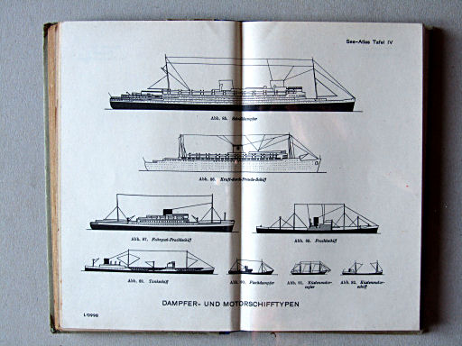 Justus Perthes See-Atlas (1944)
IV. Dampfer- und Motorschifftypen