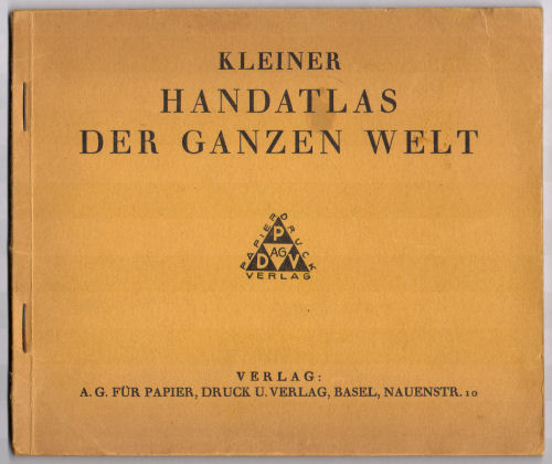 Kleiner Handatlas der ganzen Welt (ca. 1934)
Voorkant omslag