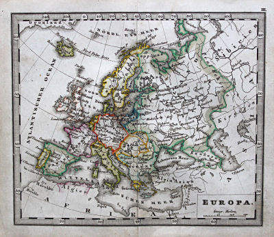 Perthes' Taschen-Atlas über alle Theile der Erde (1845)
3. Europa