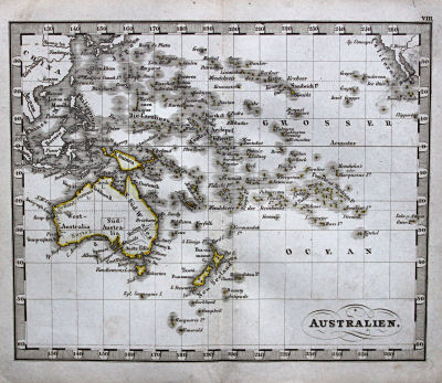 Perthes' Taschen-Atlas über alle Theile der Erde (1845)
8. Australien