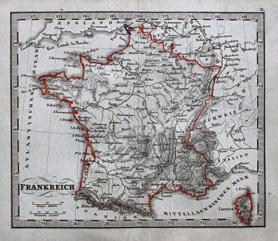 Perthes' Taschen-Atlas über alle Theile der Erde (1845)
10. Frankreich