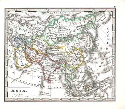 Perthes' Taschen-Atlas über alle Theile der Erde (1850)
4. Asia