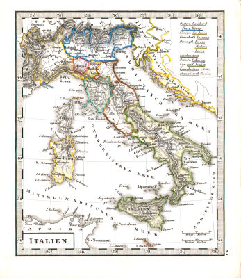 Perthes' Taschen-Atlas über alle Theile der Erde (1850)
11. Italien