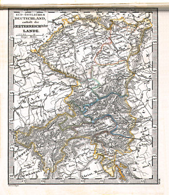 Perthes' Taschen-Atlas über alle Theile der Erde (1866)
17. Süd-Östliches Deutschland; enthält die Oesterreichischen Lande