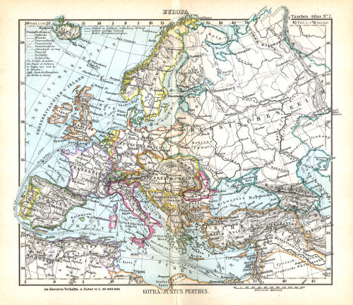 Perthes' Taschen-Atlas (1888)
2. Europa