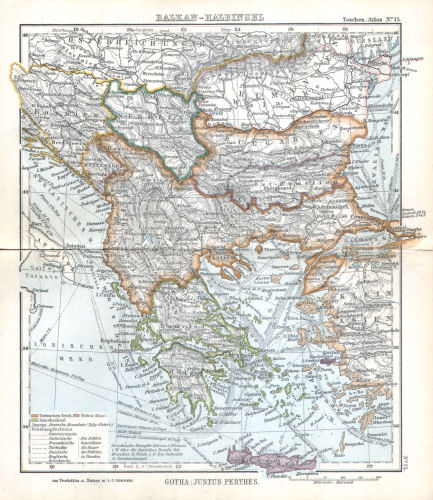 Perthes' Taschen-Atlas (1902)
15. Balkan-Halbinsel