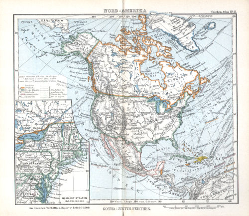 Perthes' Taschen-Atlas (1902)
21. Nord-Amerika