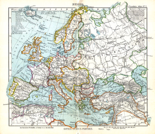 Perthes' Taschen-Atlas (1913)
2. Europa