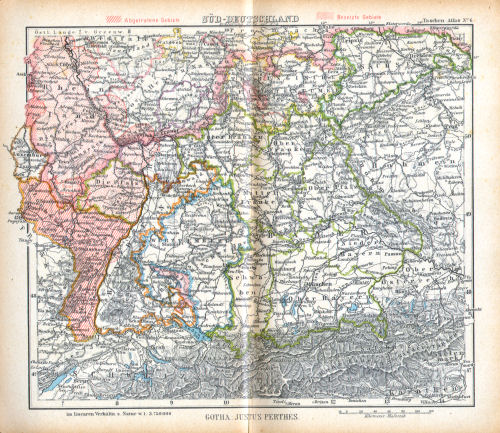 Perthes' Taschen-Atlas (1921)
6. Süd-Deutschland