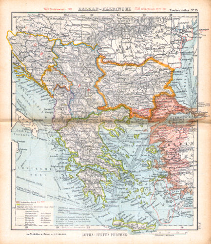 Perthes' Taschen-Atlas (1921)
15. Balkan-Halbinsel