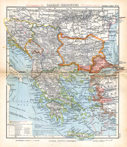 Perthes' Taschen-Atlas (1921)
15. Balkan-Halbinsel