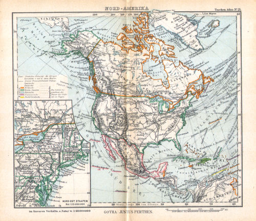 Perthes' Taschen-Atlas (1921)
21. Nord-Amerika