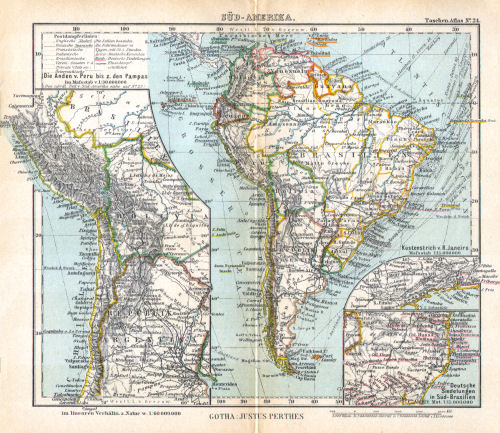 Perthes' Taschen-Atlas (1921)
24. Süd-Amerika