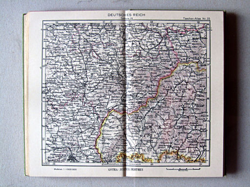 Perthes Taschenatlas der ganzen Welt (1940)
25. Deutsches Reich, Teilkarte 22