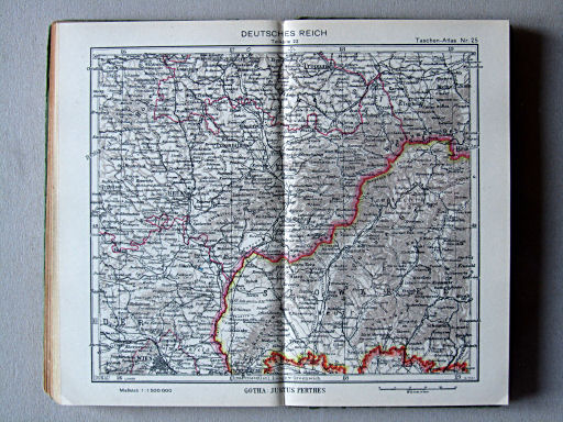 Perthes Taschenatlas der ganzen Welt (1942)
25. Deutsches Reich, Teilkarte 22