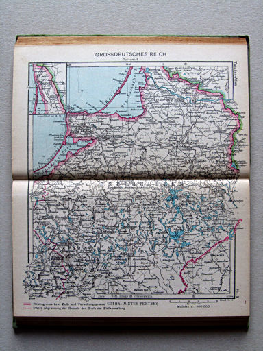 Perthes Taschenatlas der ganzen Welt (1944)
9. Grossdeutsches Reich, Teilkarte 6