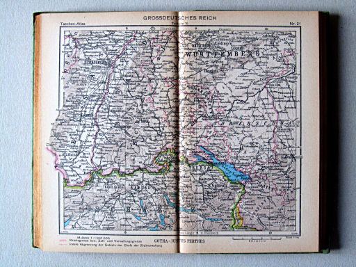 Perthes Taschenatlas der ganzen Welt (1944)
21. Grossdeutsches Reich, Teilkarte 18