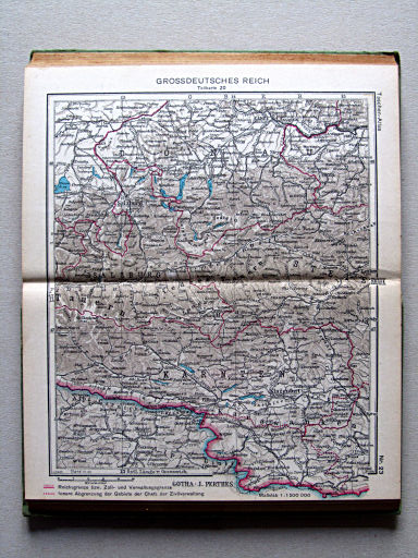 Perthes Taschenatlas der ganzen Welt (1944)
23. Grossdeutsches Reich, Teilkarte 20