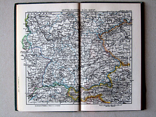 Taschenatlas der ganzen Welt (1949)
6. Mitteleuropa Süd-West