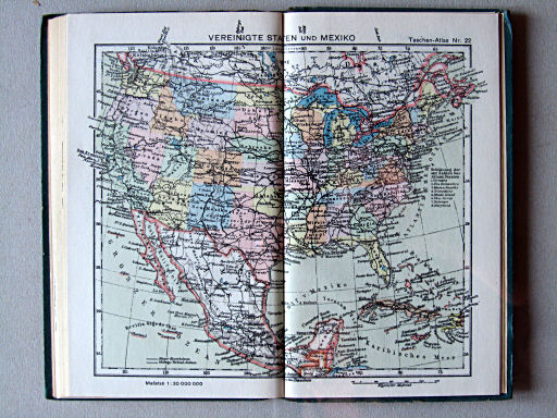 Taschenatlas der ganzen Welt (1949)
22. Vereinigte Staaten und Mexiko