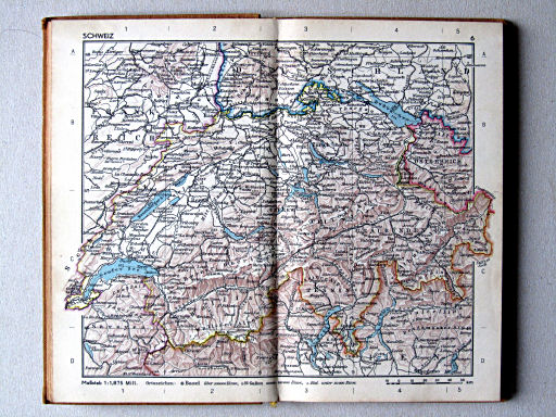 Taschenatlas der ganzen Welt (1952)
6. Schweiz