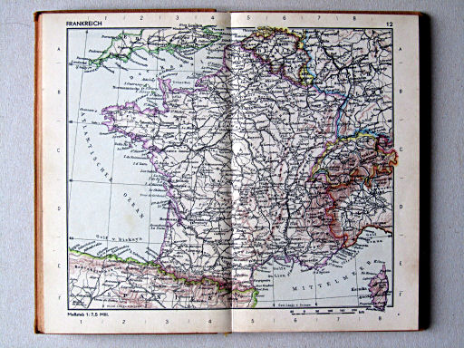 Taschenatlas der ganzen Welt (1952)
12. Frankreich