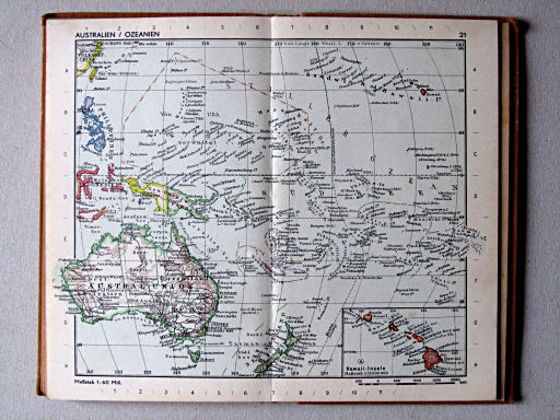 Taschenatlas der ganzen Welt (1952)
21. Australien / Ozeanien