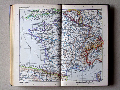 Taschenatlas Die Erde (1967)
15. Frankreich